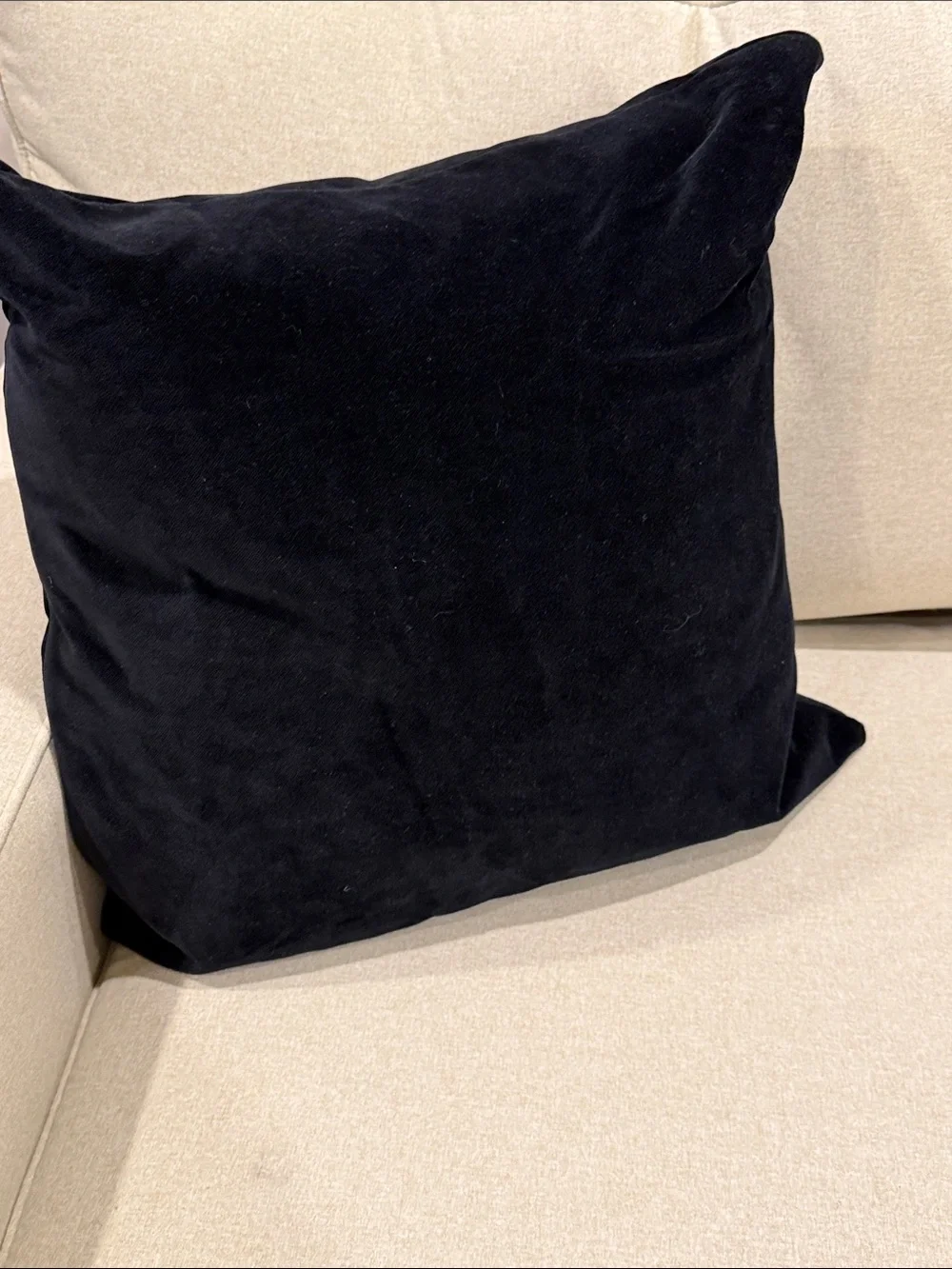 Black Velvet Down and Feather Throw Pillows! 3 available!